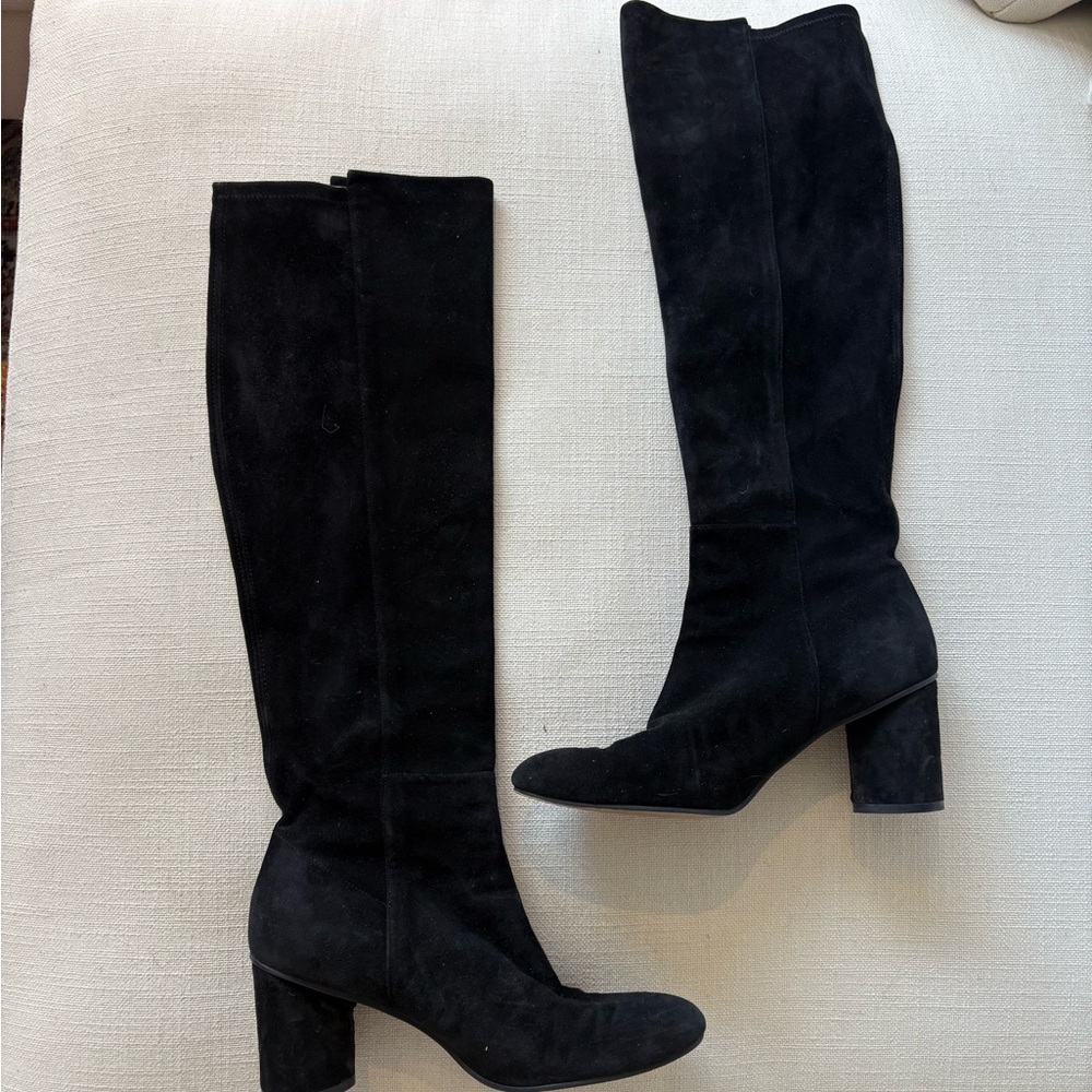 Stuart Weitzman Black Heeled Boots